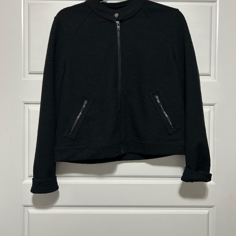 Banana Republic Black Bomber Jacket